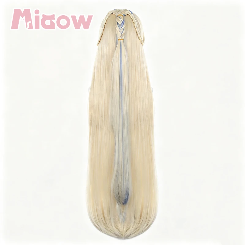 Genshin Impact Nicole Reeyn Cosplay Wig, High Quality Pre-styled Braided Heat Resistant Synthetic Wig for Halloween Cosplay