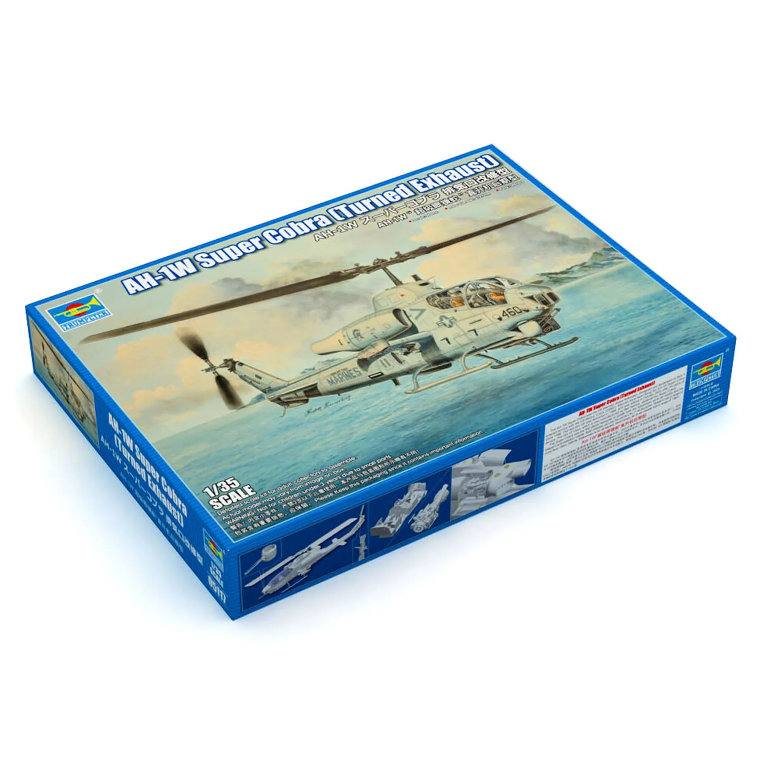 1-35-ah-1w-super-cobra-aircraft-model-kit-05117-trumpeter-plastic-static-helicopter-380-parts-unassembled-diy-collection-gifts