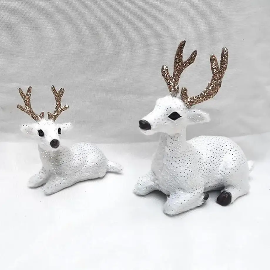 1 Stück Simulierte Tier Flecken Hirsch Weihnachten Rennier Geschenk Dekorationen Plüsch Spielzeug Ornamente