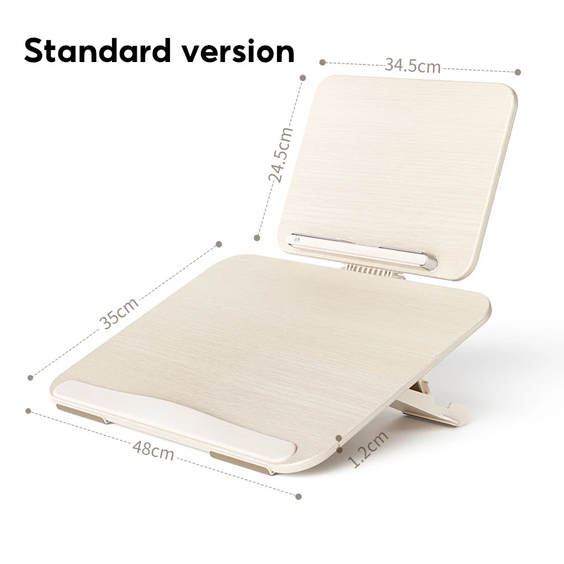 Factory Direct 2026 Wooden Double-layer Reading Rack Desktop Writing Board Learning Drawing Table Study Table Reading Folding Bo