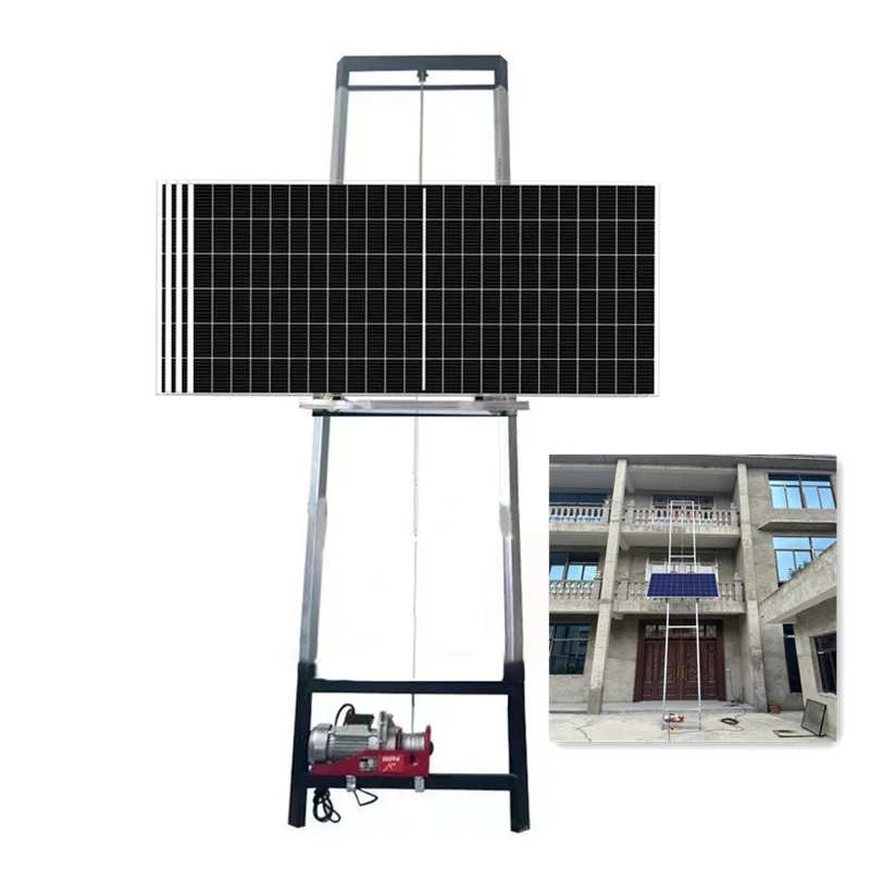 High Quality Safe Electric Ladder Cargo Elevator Hoist Solar Panels Lift for Doors Windows