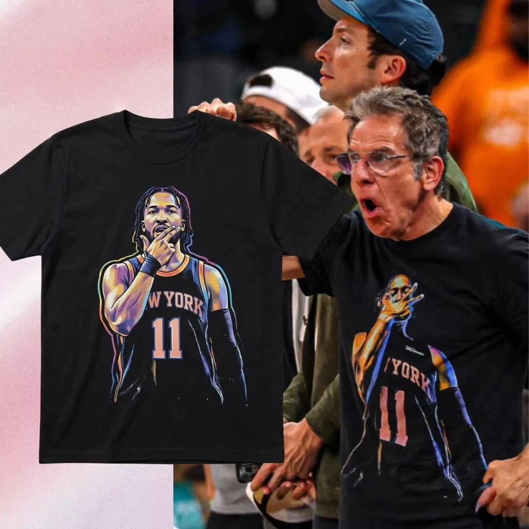 2026 New York Basketball Jalen Brunson Graphic Fan T-shirt Men Women Summer Cotton Y2K Clothing Round Neck Short Sleeved Tee