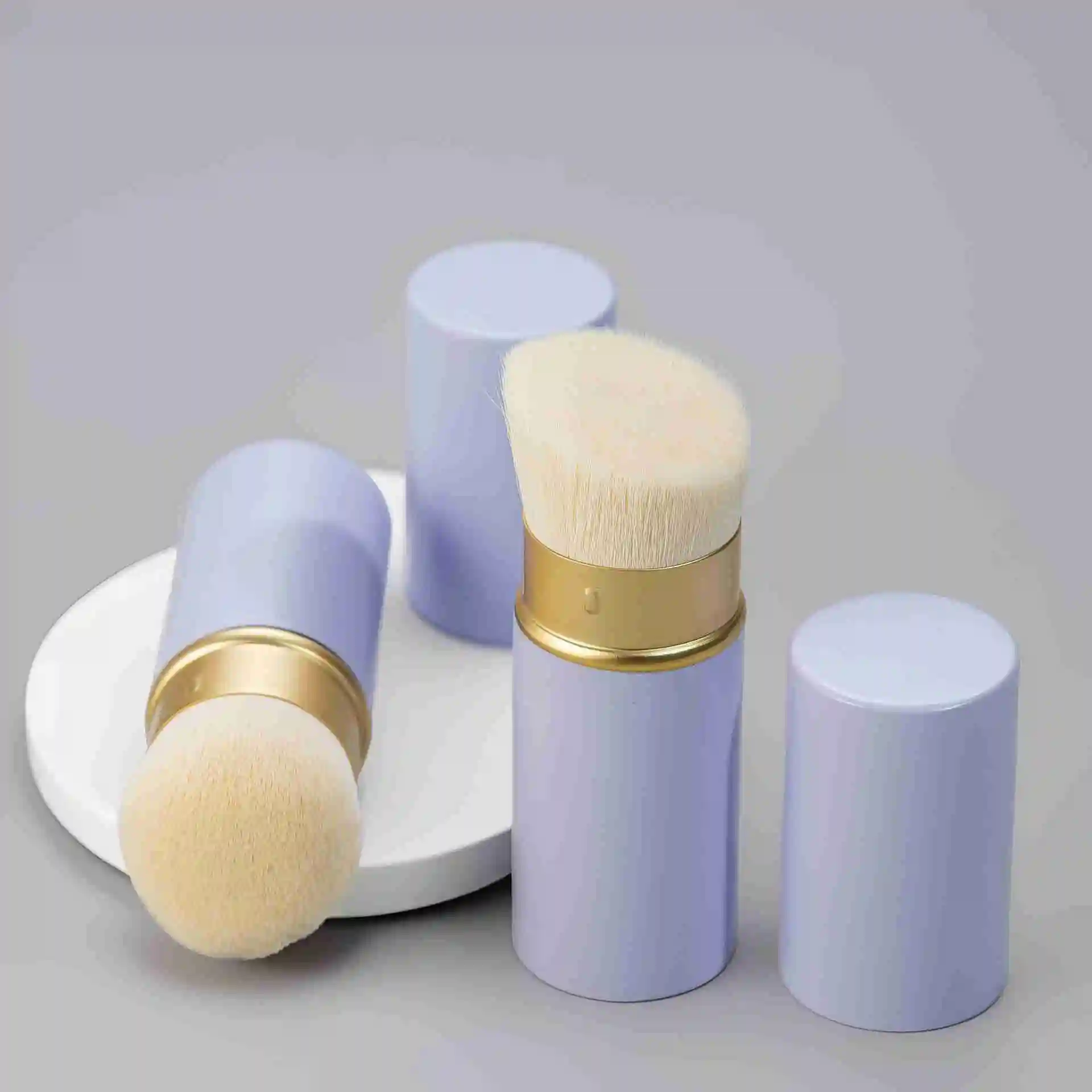 수납형 텔레스코픽 메이크업 브러시 세트 휴대용 파운데이션 파우더 다기능 여행용 브러시 여성용 선물 화장대 크리스마스