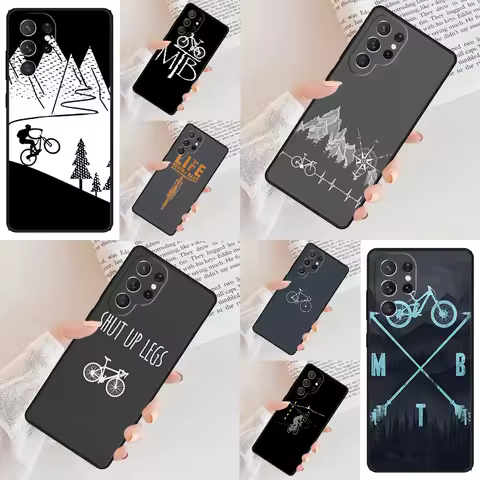 Bike Cycling Phone Case For Samsung Galaxy S24 S23 S22 S21 Ultra S10 Note 10 Pro S20 Plus FE S9 S8 Cover