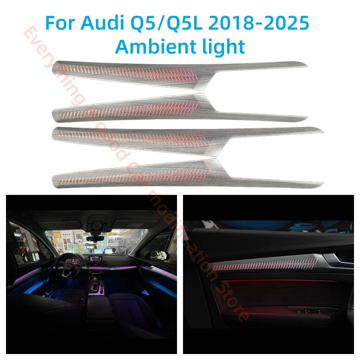 Car accessories For Audi Q5/Q5L 2018+ LED Ambient Light Atmosphere Lamp Car interior lighting Upgrade Screen &APP control new
