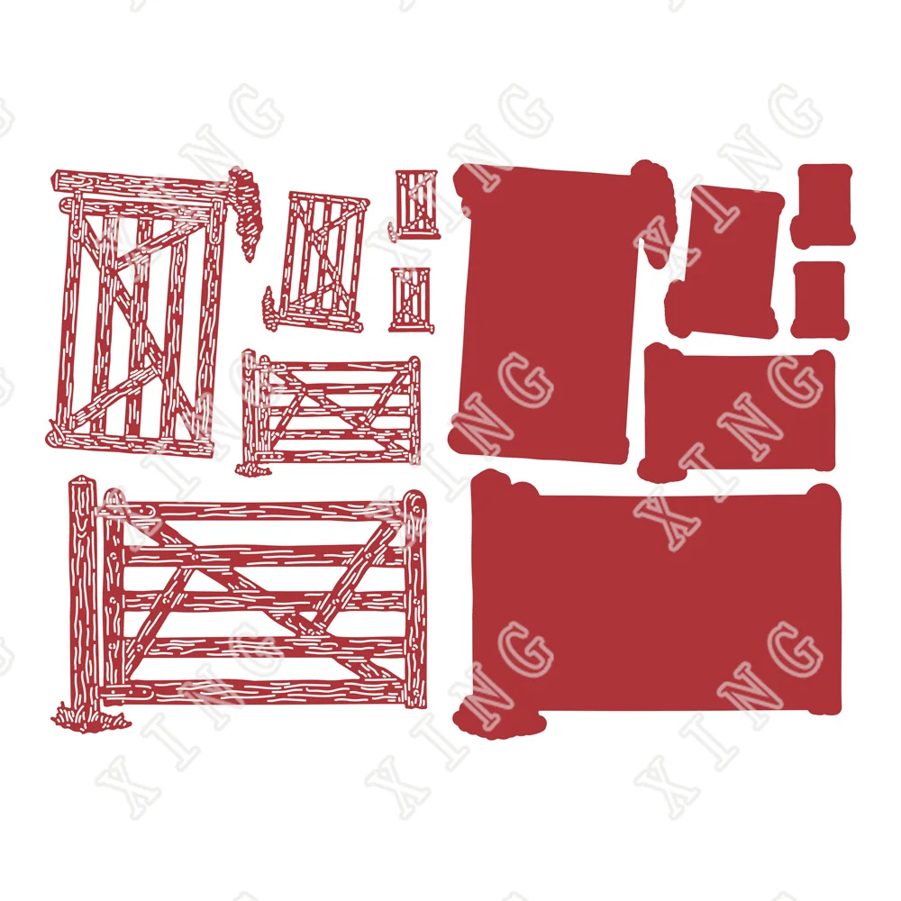 2022 Unknown Fence New Metal Cutting Dies Diy Paper Greeting Card Scrapbooking Album Diary Decoration Craft Embosing Templates