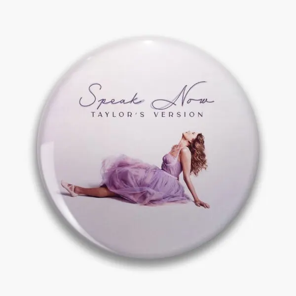 Speak Now Taylor Is Version  Soft Button Pin Collar Gift Women Cute Clothes Decor Cartoon Hat Metal Lapel Pin Jewelry Badge