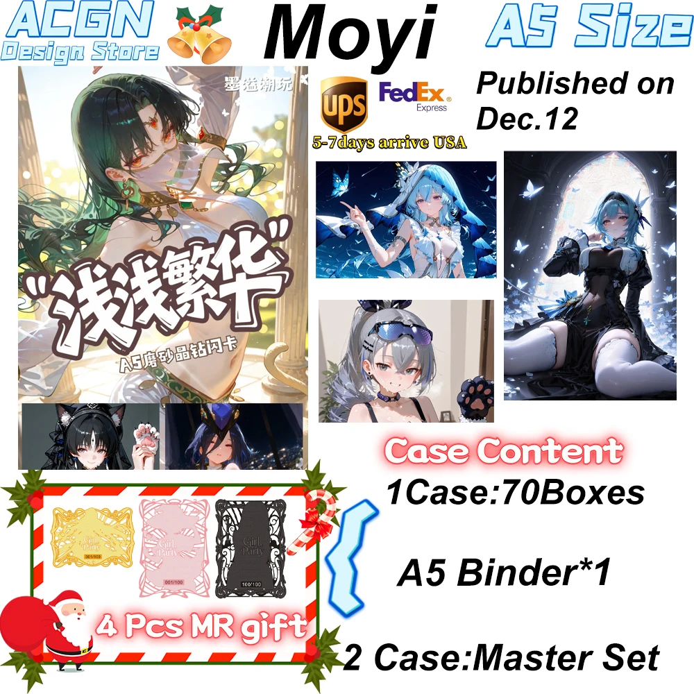 

Новейший чехол 2025 года, оптовая продажа, новый продукт Moyi, коллекция мелкого процветания, акриловая карта, акриловая коллекция, CCG TCG, хобби