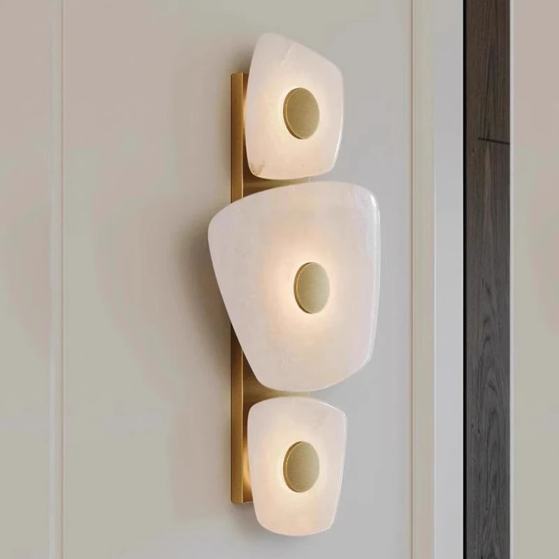 Modern Led Wall Sconce Lights for Bedroom Living Room Marble Decoration Lamp Background Lighting Hotel Hallway Aisle Bahtroom