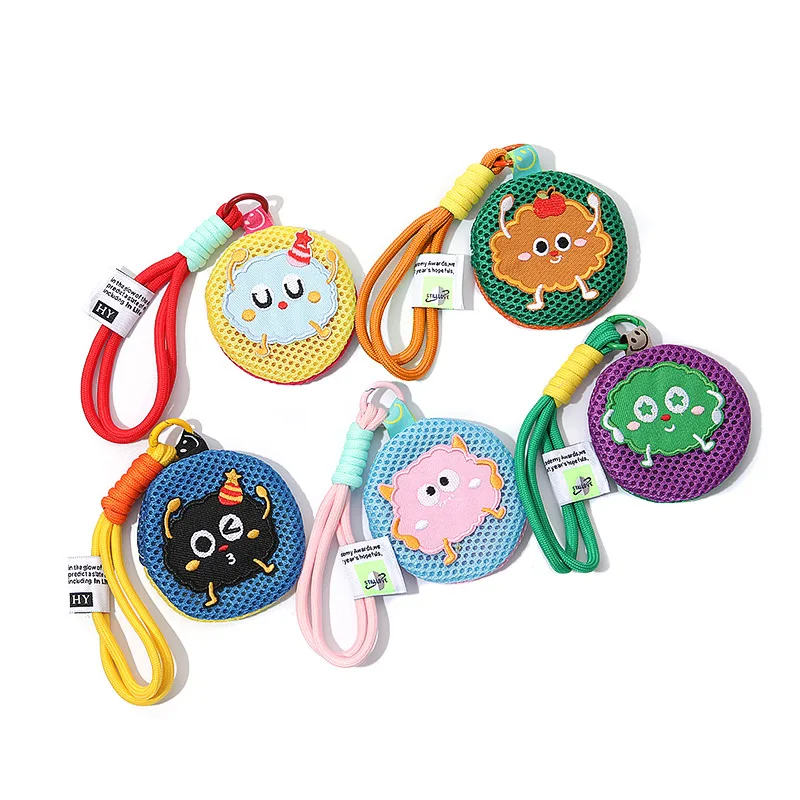 Dopamine Color Cute Mini Storage Pouch Sundries Organizer Bag For earbuds Key Cable Small Items