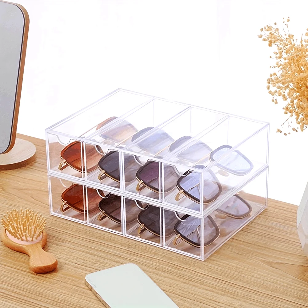 

Eyeglasses storage box, acrylic storage box, multi-layer display rack, stationery tape storage box, drawer type