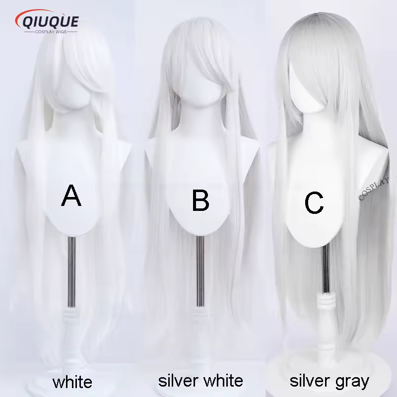 80 Colors 100cm Long Straight Cosplay Wig Anime Compatible Universal Omopinenet Heat Resistant Synthetic Hair Wigs + Wig Cap - Image 19