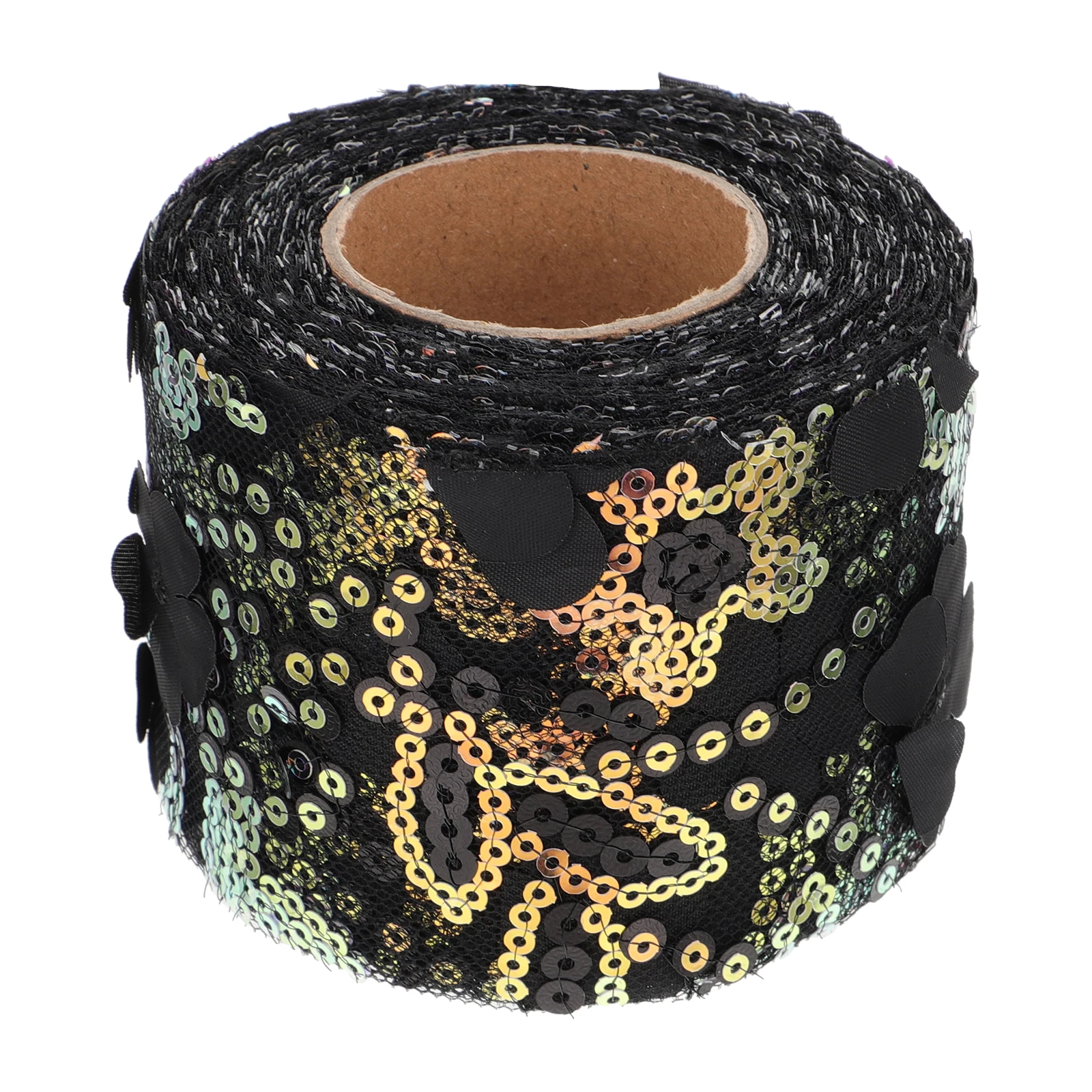 

Decorative Ribbon Gauze Sequin Webbing Lightweight Compact DIY Crafts Ribbon Embroidered Bowknot Making Material Hair Clip