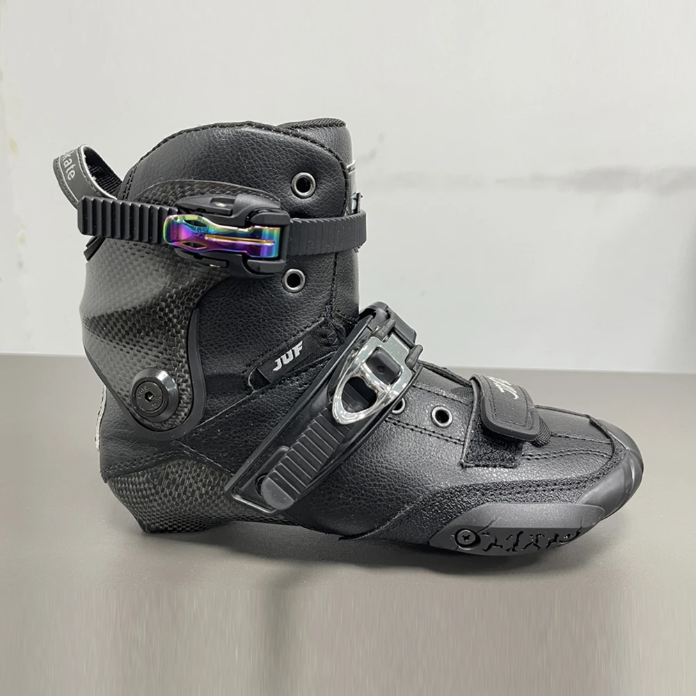 

Original JUFENG Carbon Fiber Skate Boots Carbon Cuff Professional Slalom Inline Skates Adult Roller Free Skating Sliding Patines