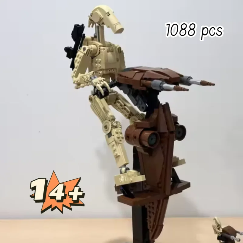 

Большая распродажа, 1088 шт., бестселлер, звездный боевой дроид с STAP, строительная игрушка для детей, подарки на Рождество и день рождения