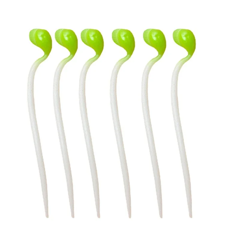 10Pcs Simulation Vegetable Bean Sprouts Elastic TPR Squeeze Stretch Toys For Children Adults Stress Relief Vent Toy Fidget