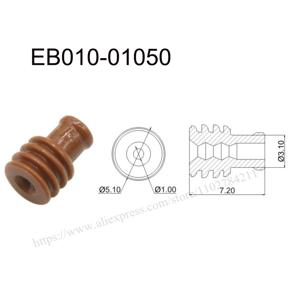 5000PCS EB010-01050 New energy auto seal rubber automotive Waterproof connector terminal plug pin socket