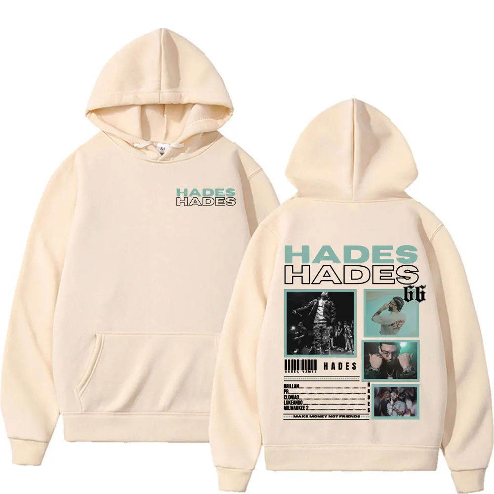 

Рэпер Hades 66, сделай деньги, а не друзья, альбом, графические толстовки для мужчин и женщин, модная толстовка в стиле хип-хоп, поп-музыка, толстовка большого размера Y2k