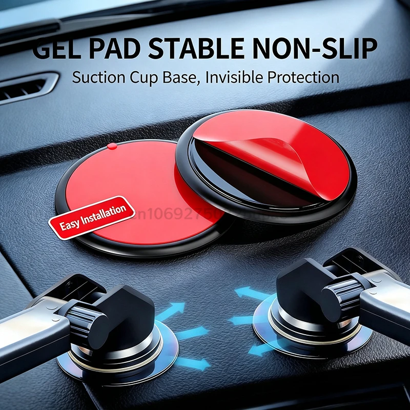 High Tack Car Suction Cup Holder Double Sided Adhesive Round Pad Sticky Disc for Vehicle Suction Cup Phone & GPS Mount Holder