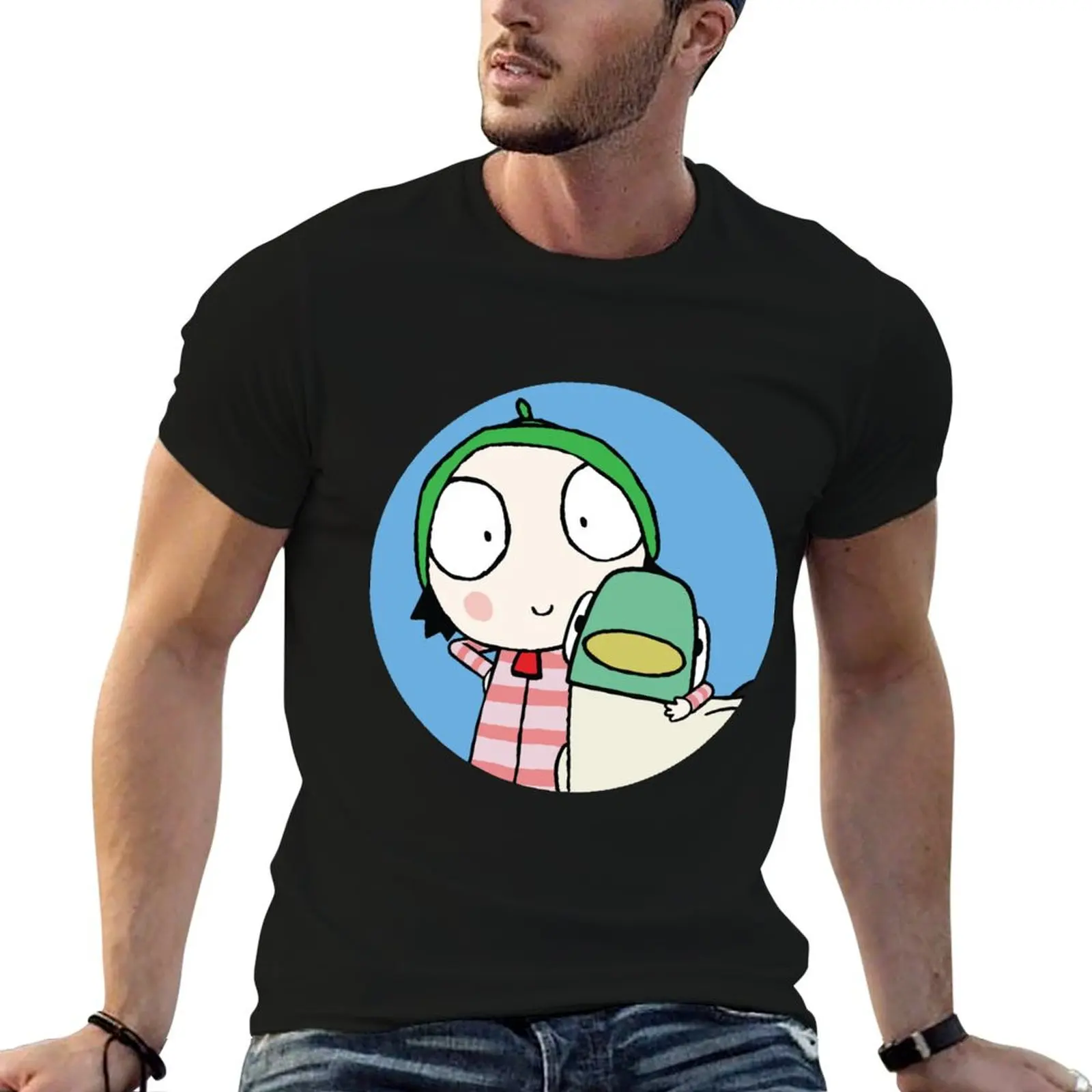 

Sarah and Duck T-Shirt funny t shirts cotton t shirts for man pack white man t shirts cotton T-Shirt