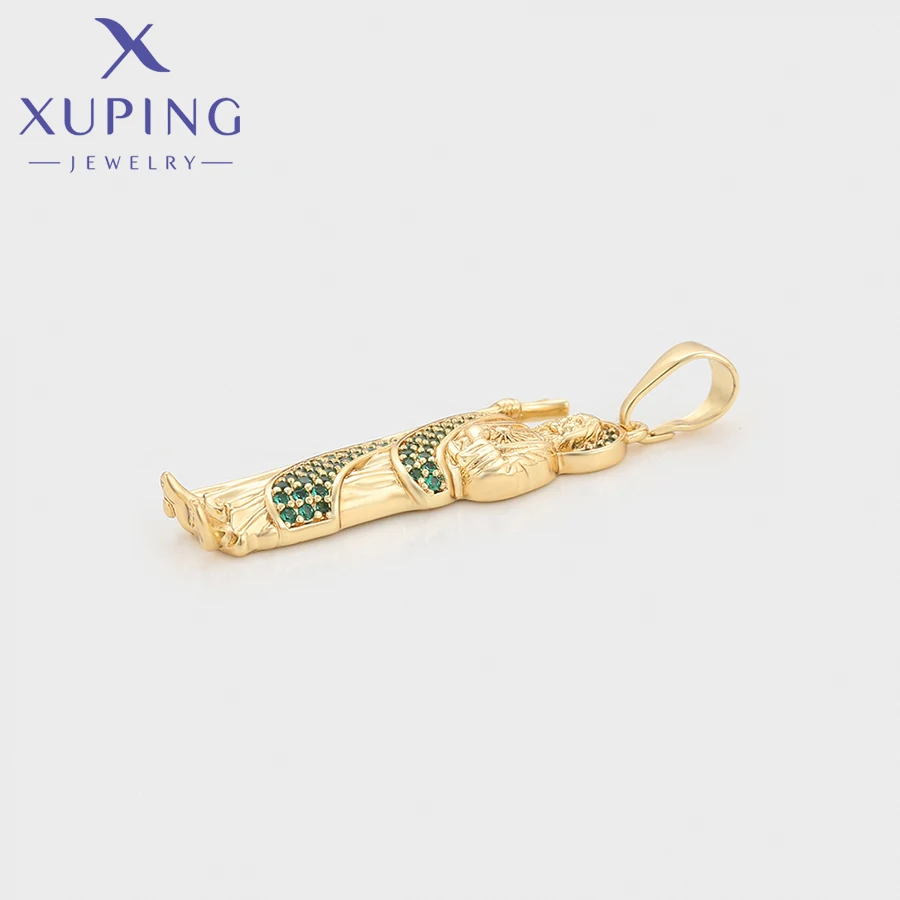 Xuping Jewelry New Trendy Religion Charms Pendant Necklaces for Women Party Gift Gold Color Plated Jewellery X000748170