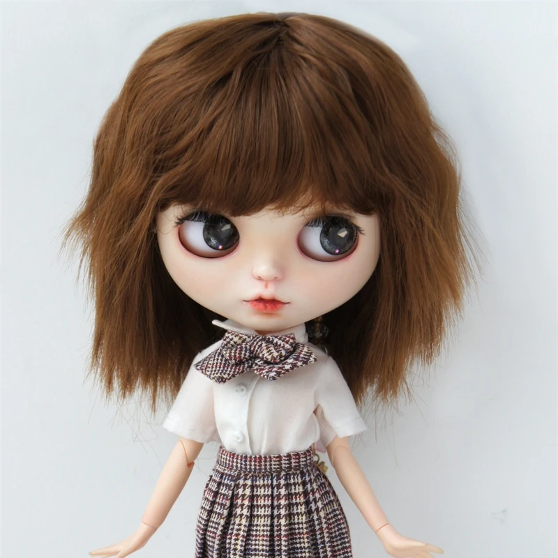 Blythes pullip วิกผมตุ๊กตา JD615H 10-11นิ้ว26-28ซม. สั้นสั้นสั้นดัดต้านทานความร้อน BJD