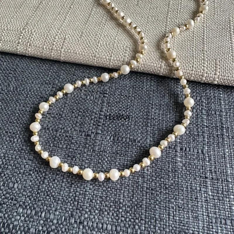 YEEVAA Pearl Beaded Strand Sweater Necklace, Fashion Jewelry, Unique Gifts