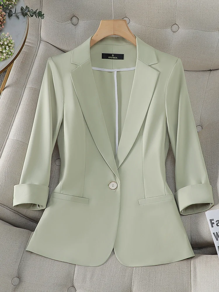 

Модная легкая женская куртка из полиэстера для весны и лета, новинка, повседневный стиль, для поездок на работу, тонкая, в стиле Aosphere.