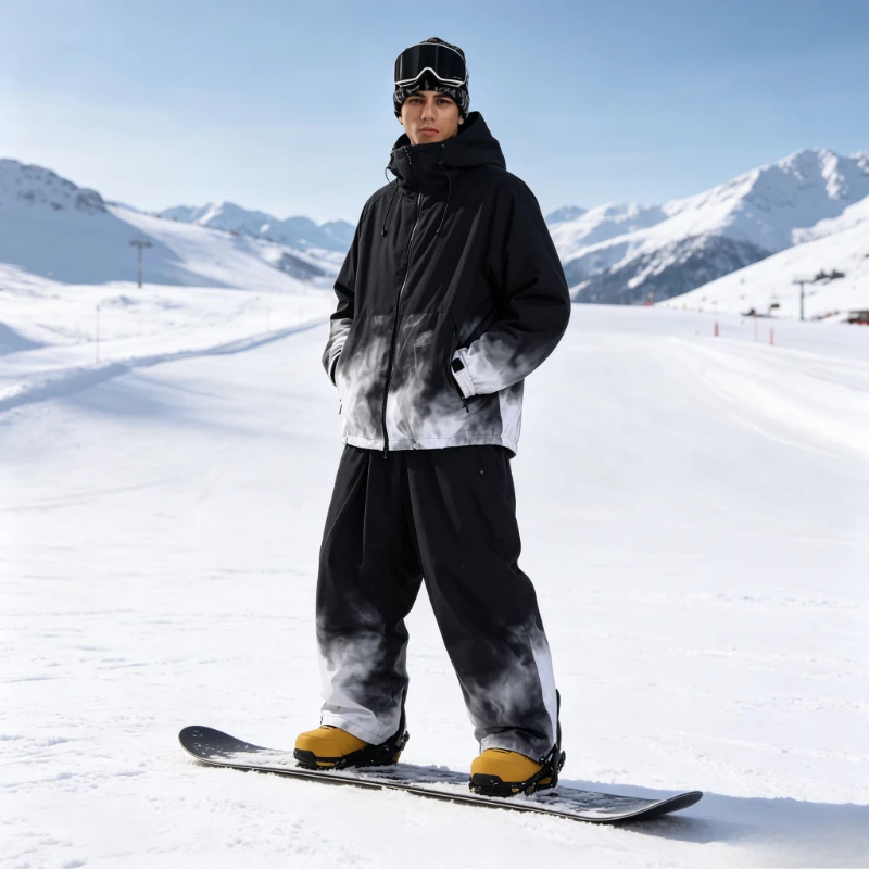 GSOU SNOW Ski Suit for Men Women Jacket Pants Waterproof Windproof Warm Breathable Durable Professional Snowboarding Outdoor