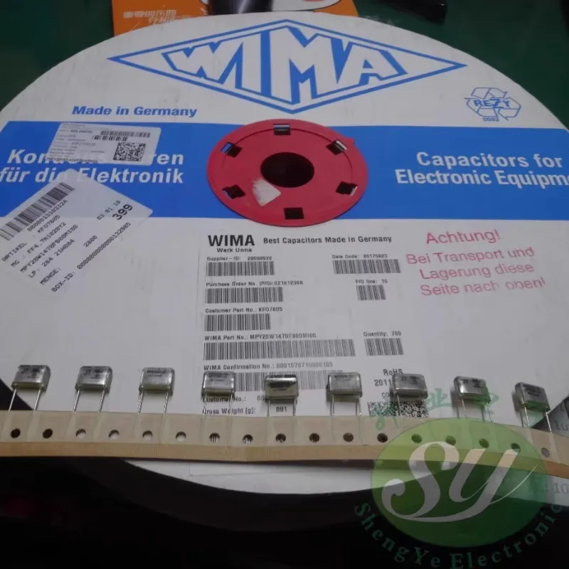 

5PCS MP3 0.0047uF/300VAC 4.7nf 4700pf 4n7 472 Y2 New 10mm film capacitor MPY20W1470FB00MI00