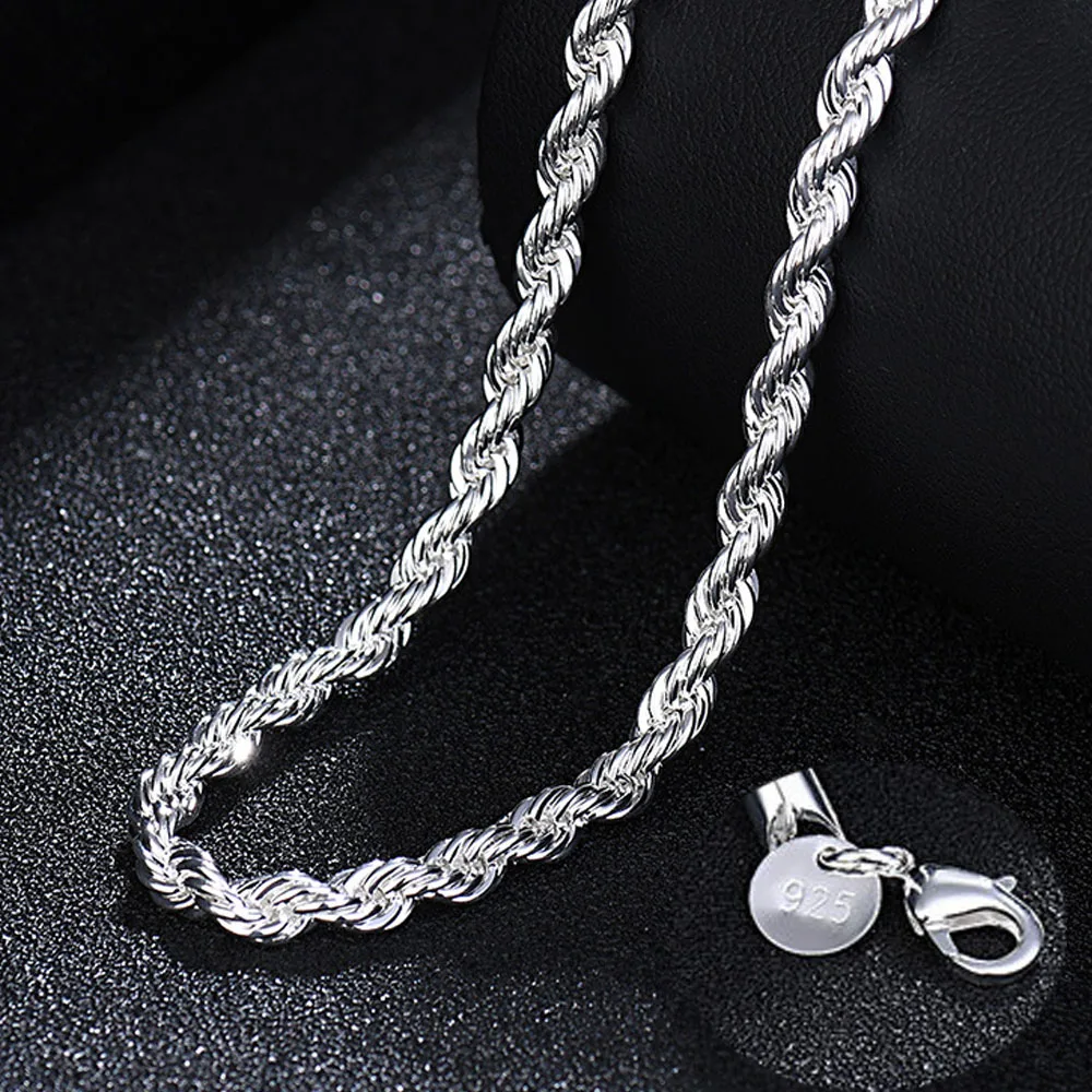 Цепочка из серебра 925 пробы, 4 мм