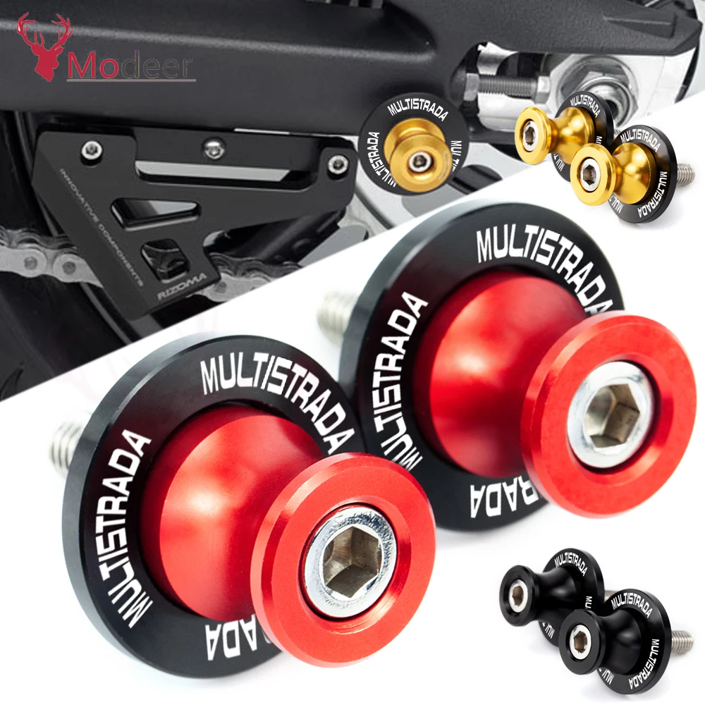 مسامير M8 لـ Ducati Multistrada 1200 Enduro 2016 Multistrada 950 950S V4S 2017 - 2022 2023 2024 2025 8 مللي متر بكرات Swingarm المنزلق