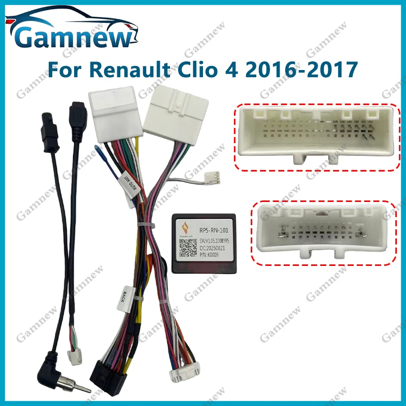 

Car 16pin Wiring Harness Adapter Canbus Box Decoder For Renault Captur Clio 4 Opel Vivaro B RP5-RN-101