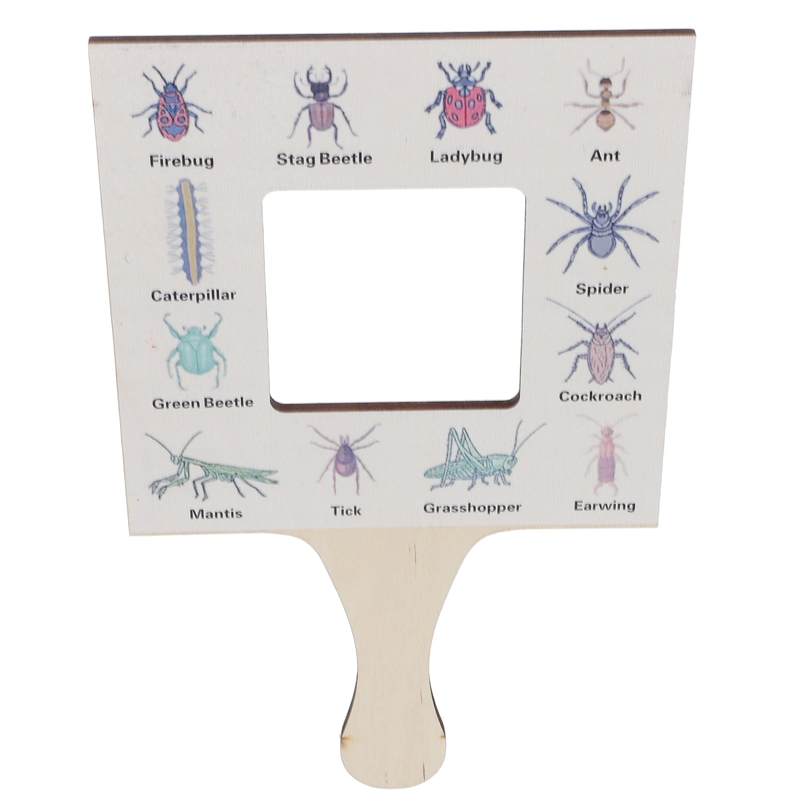 

Outdoor Nature Guide Viewfinder Child Magnifier for Kids Wooden Handheld Identification