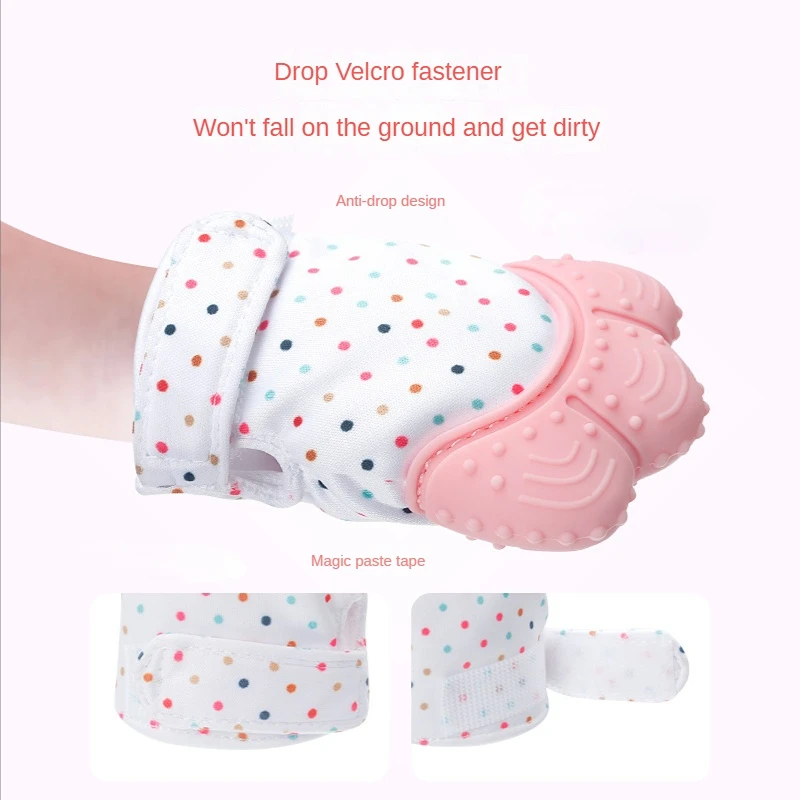 1PC Baby Silicone Teether Mittens Oral Care Teething Gloves Boys Girls Baby Nursing Mitten Newborn Infant Stop Sucking Thumb Toy