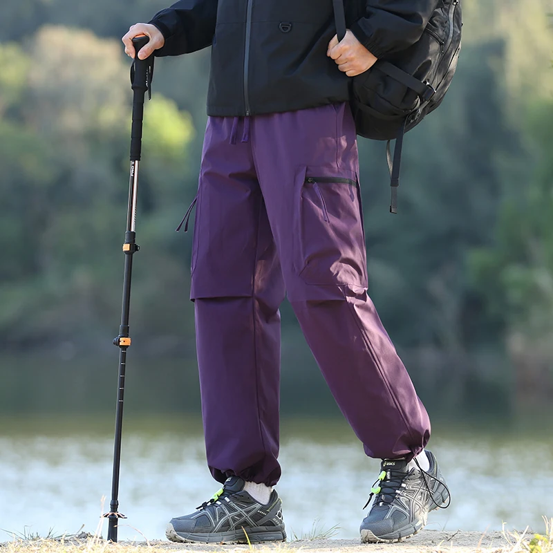 2025 Escursionismo da campeggio impermeabile Autunno Inverno Pantaloni lunghi Pantaloni casual Comodi pantaloni foderati in pile Pantaloni da uomo ispessiti