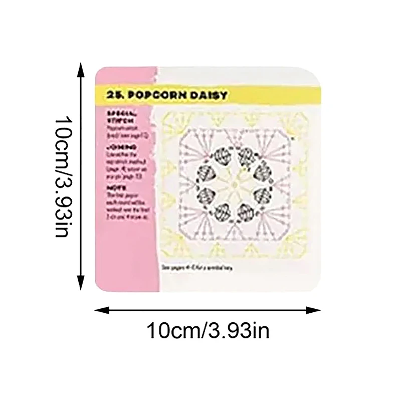 50 sztuk/pudełko Mieszane Wzory Granny Square do Robienia na Drutach, Zestaw DIY dla Dorosłych