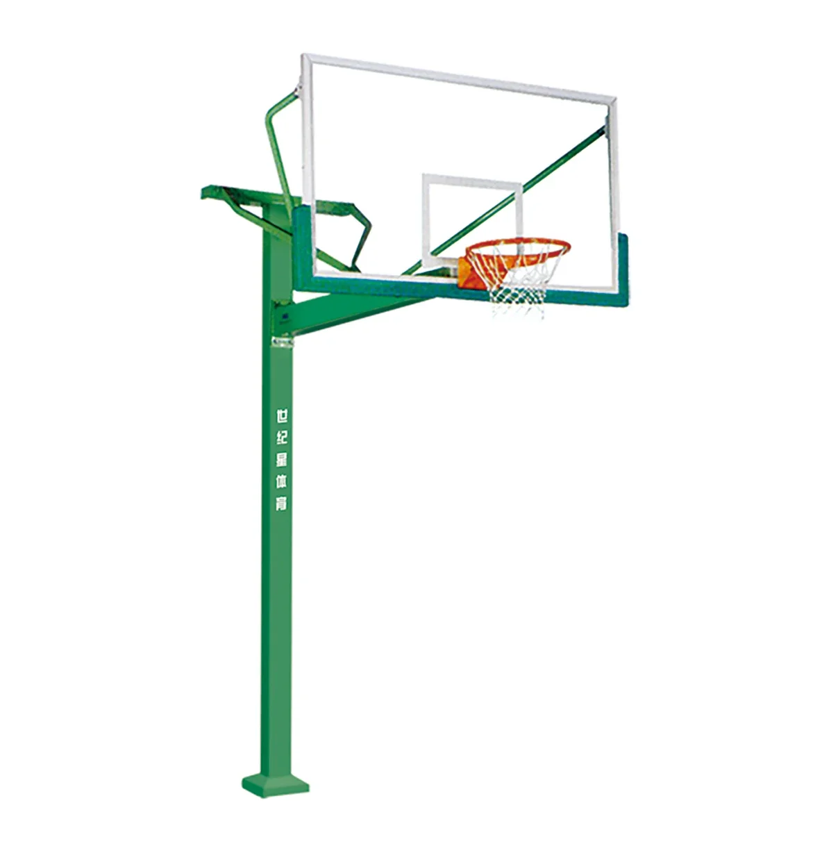 New Popularity Fixed Single Arm Basketball Hoop Basketball Stand