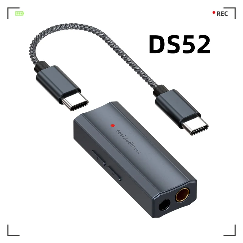 

Усилитель для наушников Fosi Audio DS2 DS512, Hi-Fi DAC усилитель для наушников Mini Audio USB DAC Amp с поддержкой 32 бит/768 кГц с двумя выходами 3,5 мм и 4,4 мм