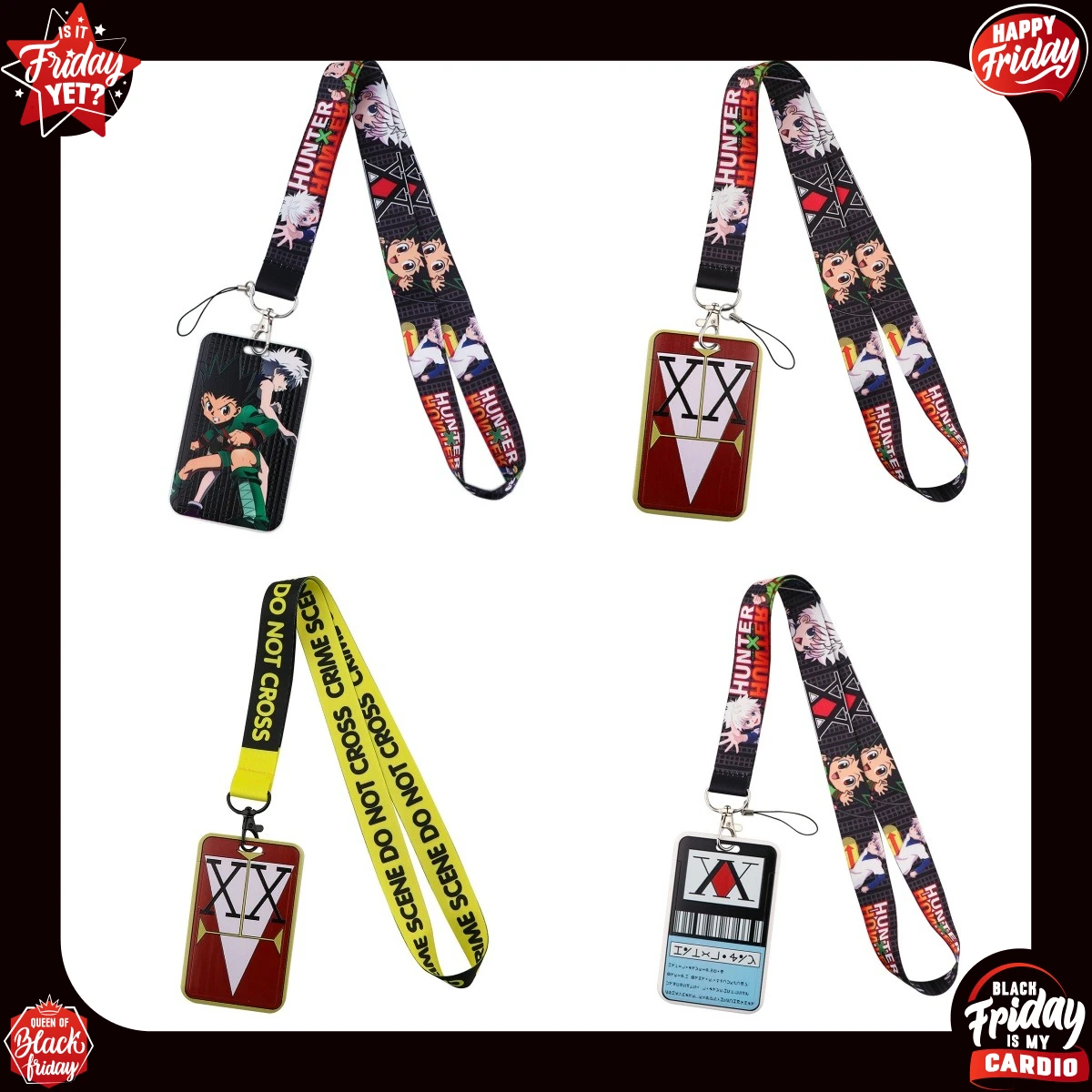 Porte-cartes rigide Hunter Mobile Rope Anime Work Hard Shell, Porte-cartes de passeport, Porte-cartes de dessin animé, Vente en gros, Cadeau d'anniversaire