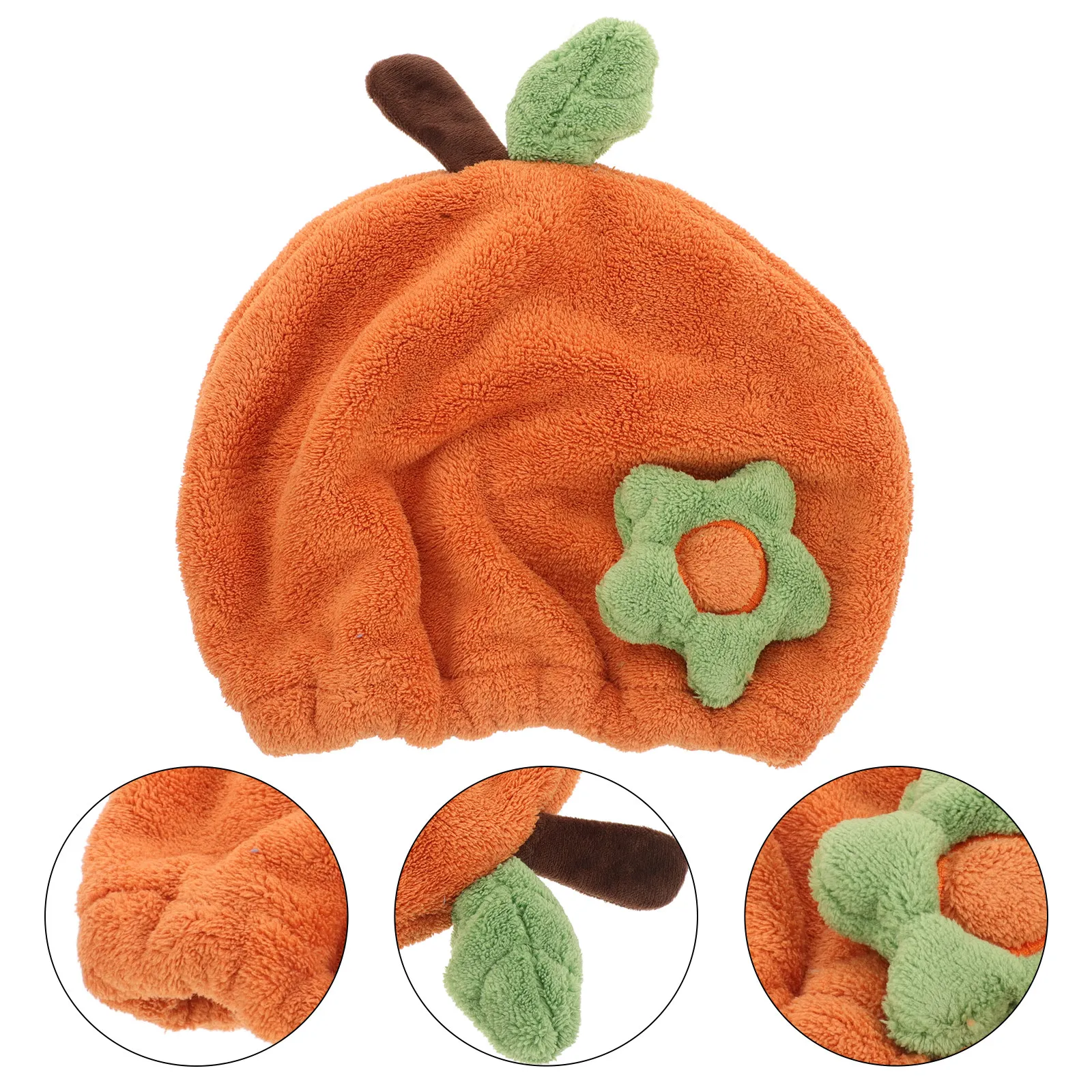 

Cartoon Dry Hair Cap Baby Thick Coral Fleece Hair Drying Towel Fun Shower Cap Soft Absorbent Bath Hat for Kids Quick Dry
