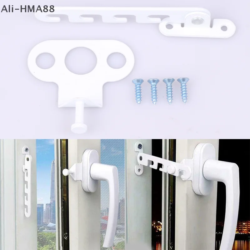 

HMA88-Window Support Wind Hook Latches Stainless Steel Limiter Latch Wind Brace Stopper Heavy Duty Gusset Fixed