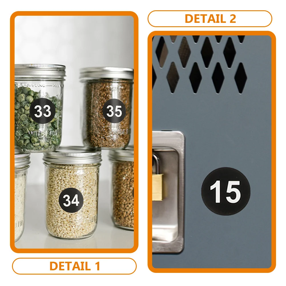 

15 Sheets of Digital Number Stickers Number Classification Labels for Inventory Management Marking Numbered Sticker
