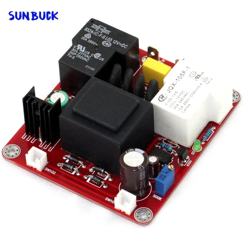 Audio amplifier delay soft start protection board