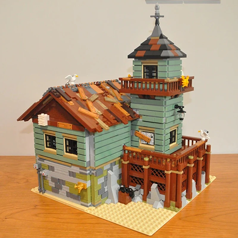 2049 Teile Raumdekoration Fischerhaus Baustein-Set Konstruktionsmodell Bausteine für Erwachsene Geburtstags- und Weihnachtsgeschenke