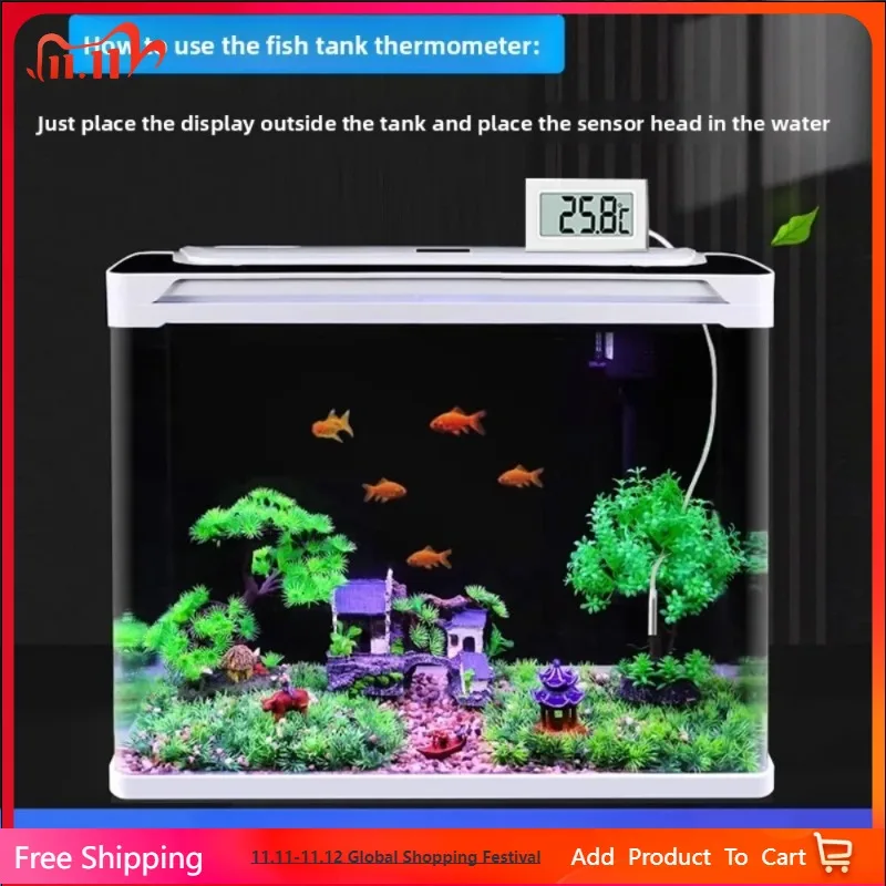 

FY-10 LCD Digital Thermometer Temperature Sensor Temperature Tester Detector Monitor Senor Cable for Aquarium thermometer