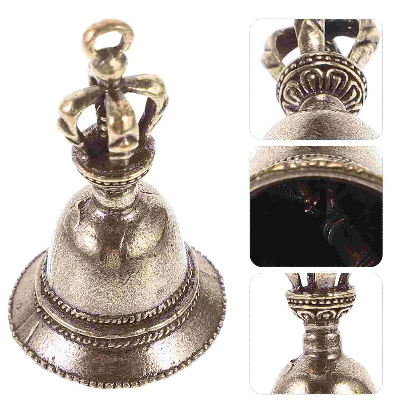 Hand Bell Portable Handbell Desktop Ornament Home Decor Teaching Equipment Retro