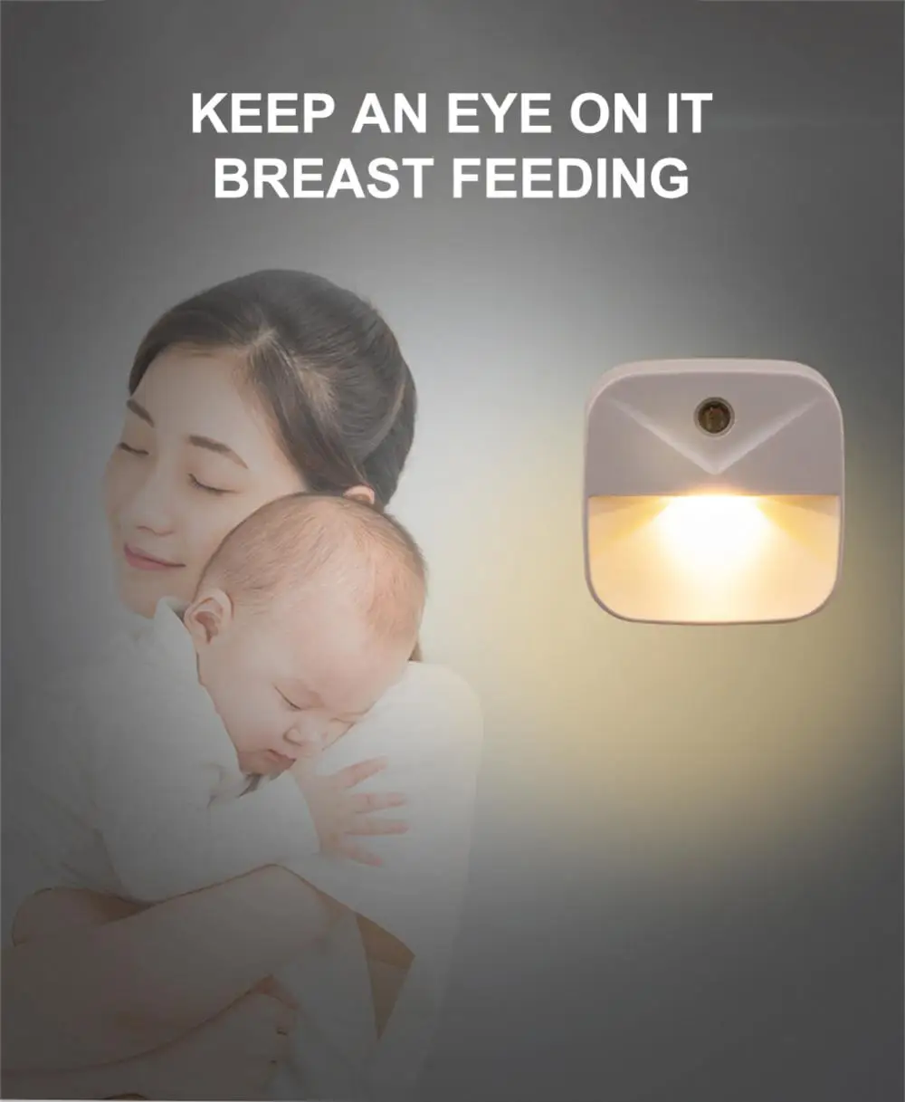 LED Nachtlicht Drahtlose Licht Sensor Steuerung EU UNS Stecker Dämmerung-zu-Dämmerung Nacht Lichter Baby Kinder Nette schlafzimmer Nacht Korridor Lampe