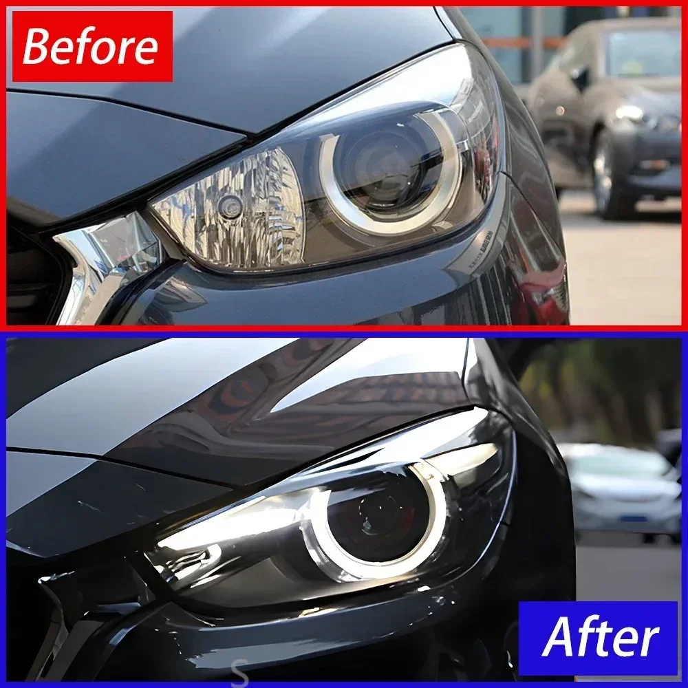 Auto Koplampen Montage Voor Mazda 3 Axela 2017-2019 Upgrade LED Hoge Configureren Dynamische Bifocale Projector Lens Auto accessoires