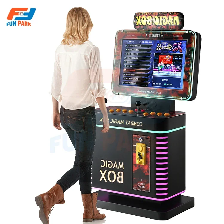 Recreation Games Arcade Equipment Coin Operated Retro Arcade Fighting Game Machine Street Fighter Arcade Machine